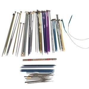 Large Vintage Knitting Needles Crochet Hooks Mixed Lot Boye Susan‎ Bates